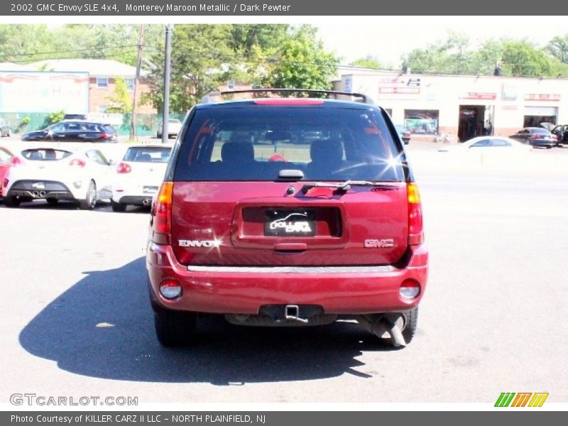 Monterey Maroon Metallic / Dark Pewter 2002 GMC Envoy SLE 4x4