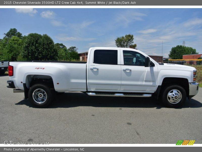 Summit White / Jet Black/Dark Ash 2015 Chevrolet Silverado 3500HD LTZ Crew Cab 4x4