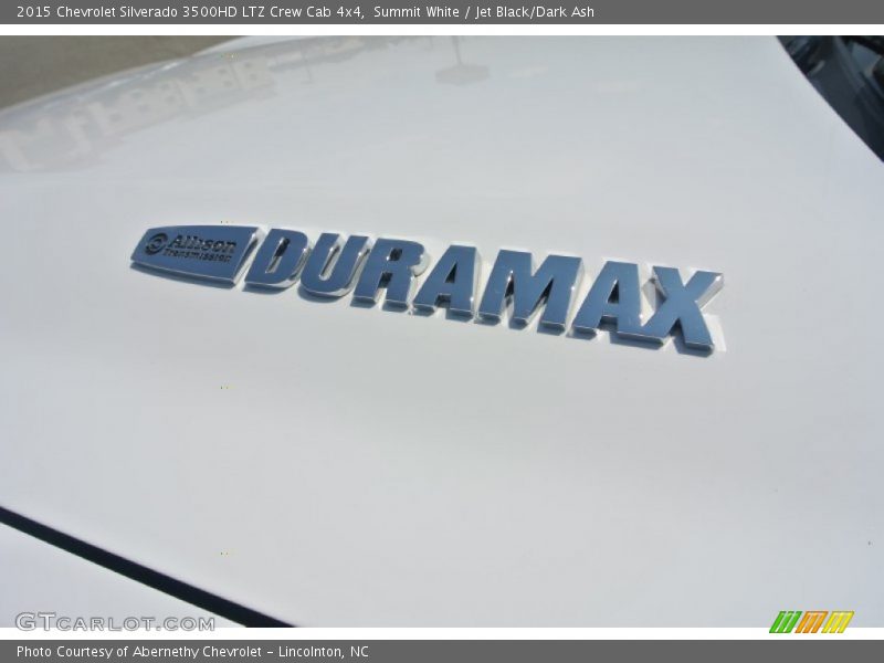 Summit White / Jet Black/Dark Ash 2015 Chevrolet Silverado 3500HD LTZ Crew Cab 4x4