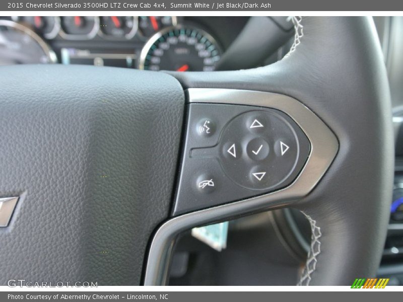 Summit White / Jet Black/Dark Ash 2015 Chevrolet Silverado 3500HD LTZ Crew Cab 4x4
