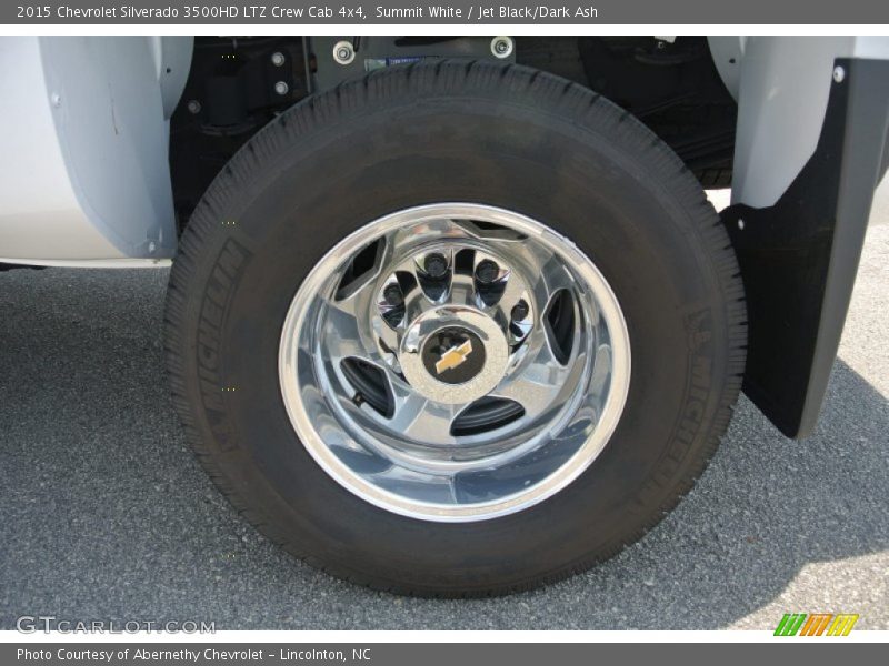 Summit White / Jet Black/Dark Ash 2015 Chevrolet Silverado 3500HD LTZ Crew Cab 4x4