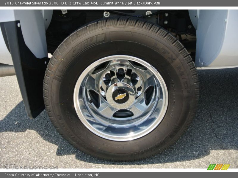 Summit White / Jet Black/Dark Ash 2015 Chevrolet Silverado 3500HD LTZ Crew Cab 4x4