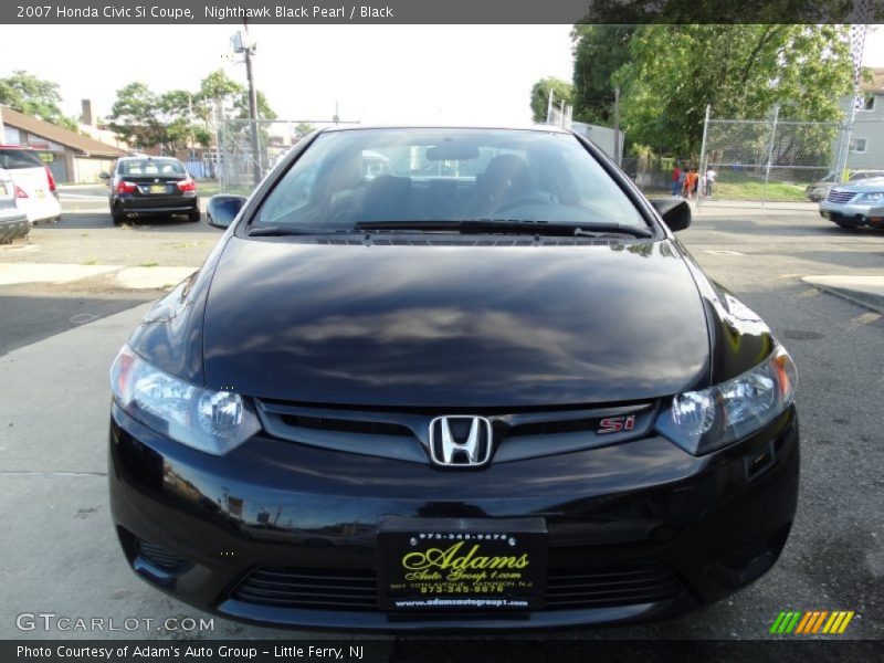 Nighthawk Black Pearl / Black 2007 Honda Civic Si Coupe