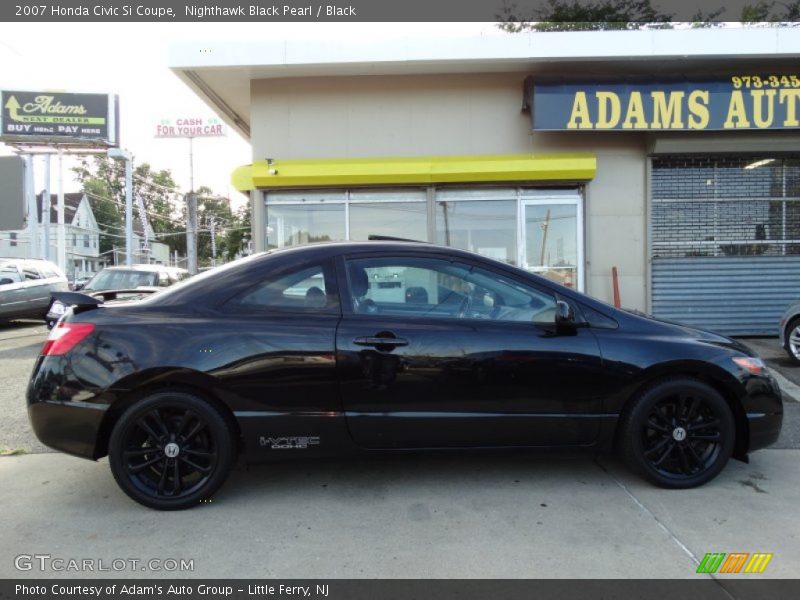 Nighthawk Black Pearl / Black 2007 Honda Civic Si Coupe