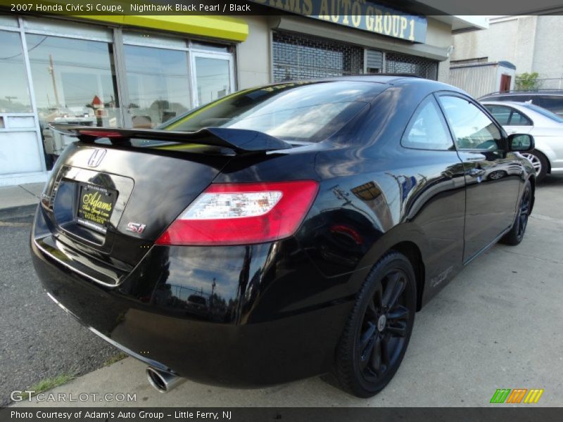 Nighthawk Black Pearl / Black 2007 Honda Civic Si Coupe