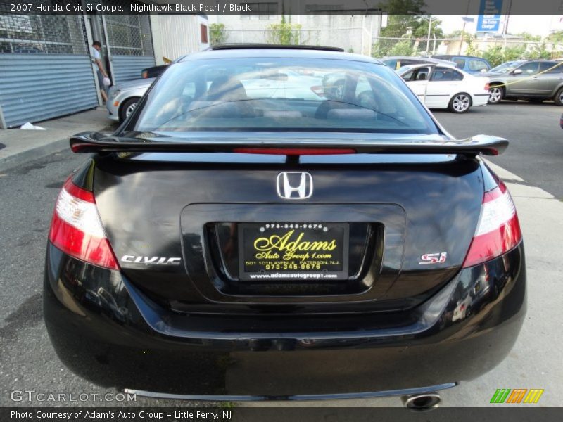 Nighthawk Black Pearl / Black 2007 Honda Civic Si Coupe