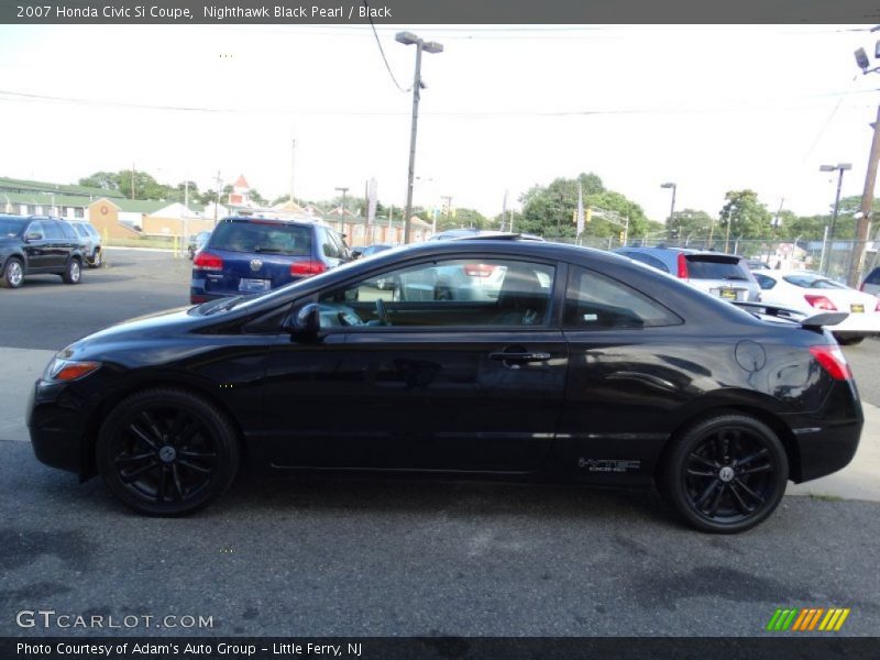 Nighthawk Black Pearl / Black 2007 Honda Civic Si Coupe