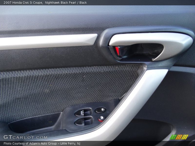 Nighthawk Black Pearl / Black 2007 Honda Civic Si Coupe