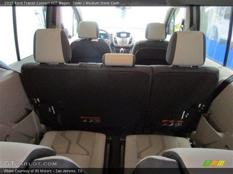 Silver / Medium Stone Cloth 2015 Ford Transit Connect XLT Wagon