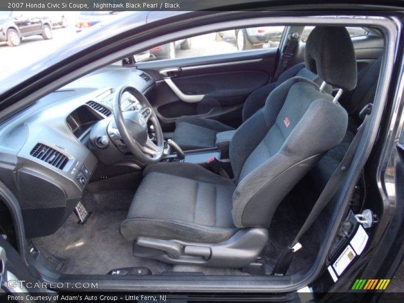 Nighthawk Black Pearl / Black 2007 Honda Civic Si Coupe