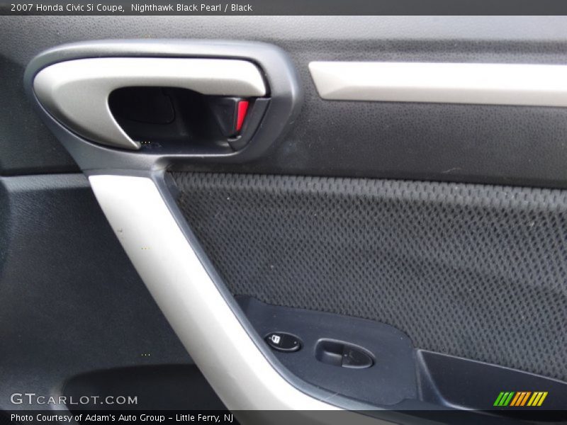 Nighthawk Black Pearl / Black 2007 Honda Civic Si Coupe