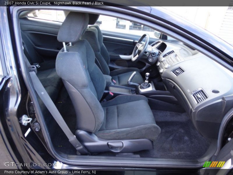 Nighthawk Black Pearl / Black 2007 Honda Civic Si Coupe