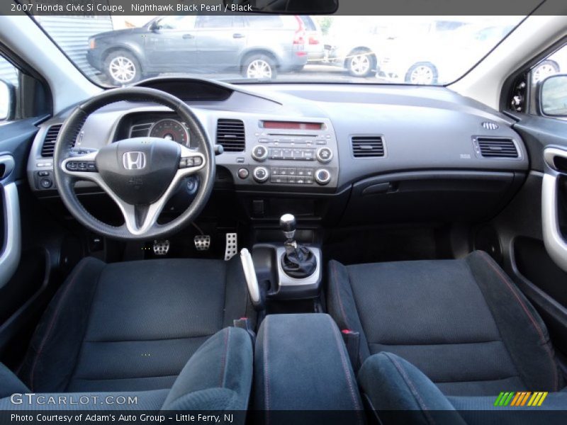 Nighthawk Black Pearl / Black 2007 Honda Civic Si Coupe