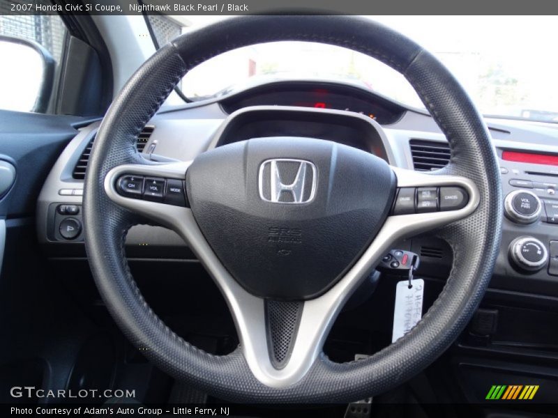 Nighthawk Black Pearl / Black 2007 Honda Civic Si Coupe
