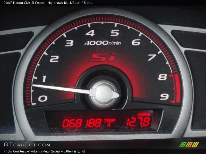 Nighthawk Black Pearl / Black 2007 Honda Civic Si Coupe