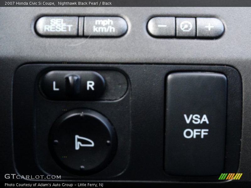 Nighthawk Black Pearl / Black 2007 Honda Civic Si Coupe