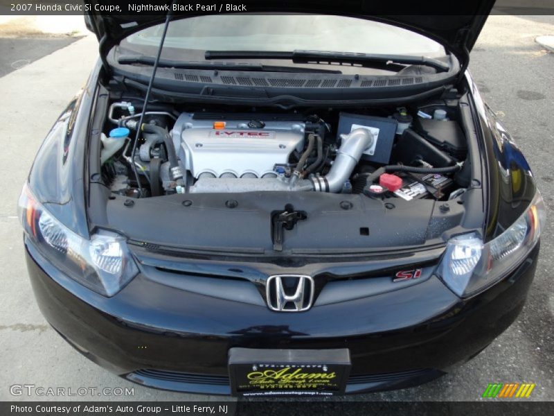 Nighthawk Black Pearl / Black 2007 Honda Civic Si Coupe