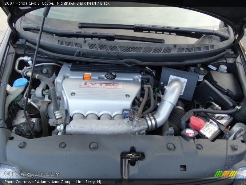 Nighthawk Black Pearl / Black 2007 Honda Civic Si Coupe
