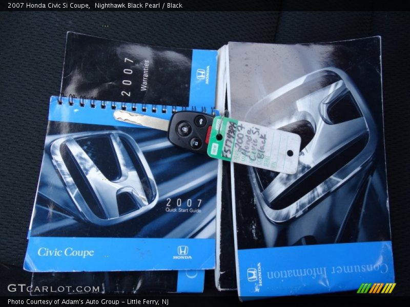 Nighthawk Black Pearl / Black 2007 Honda Civic Si Coupe