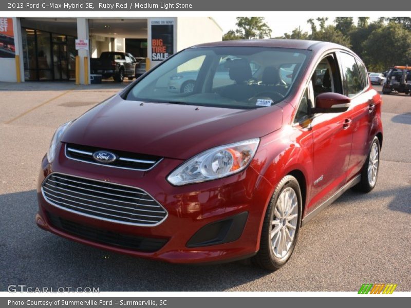 Ruby Red / Medium Light Stone 2013 Ford C-Max Hybrid SE