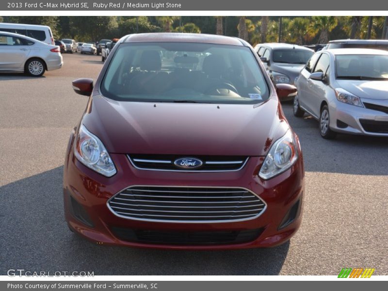 Ruby Red / Medium Light Stone 2013 Ford C-Max Hybrid SE