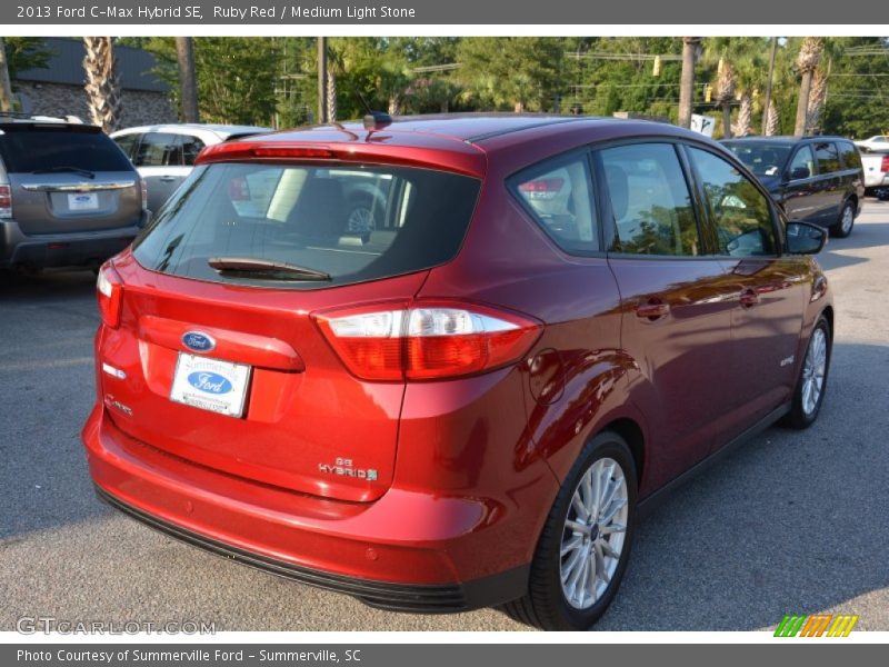 Ruby Red / Medium Light Stone 2013 Ford C-Max Hybrid SE
