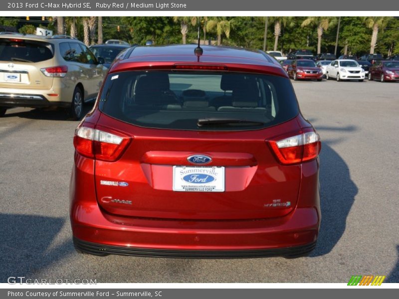 Ruby Red / Medium Light Stone 2013 Ford C-Max Hybrid SE
