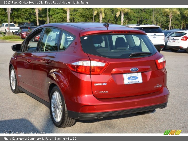 Ruby Red / Medium Light Stone 2013 Ford C-Max Hybrid SE