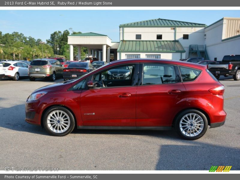 Ruby Red / Medium Light Stone 2013 Ford C-Max Hybrid SE