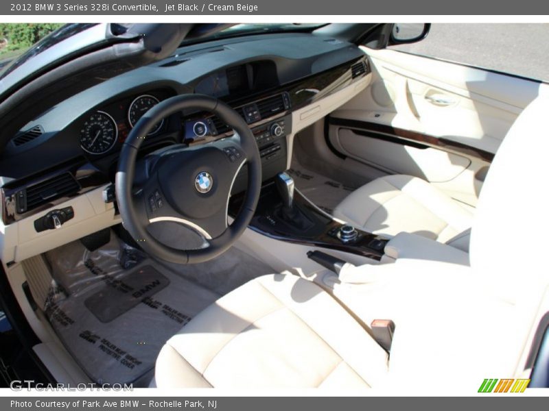 Jet Black / Cream Beige 2012 BMW 3 Series 328i Convertible