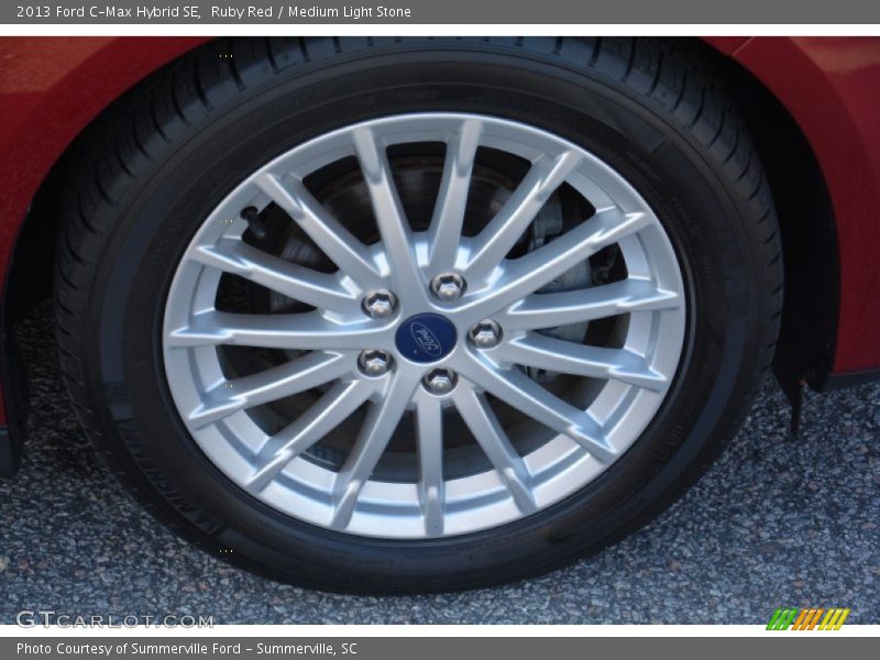 Ruby Red / Medium Light Stone 2013 Ford C-Max Hybrid SE