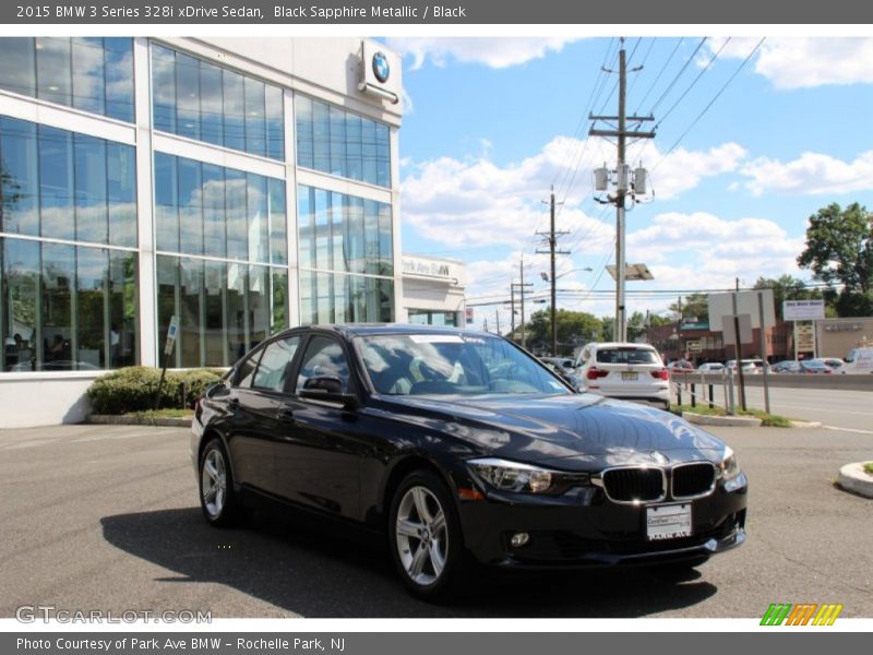 Black Sapphire Metallic / Black 2015 BMW 3 Series 328i xDrive Sedan