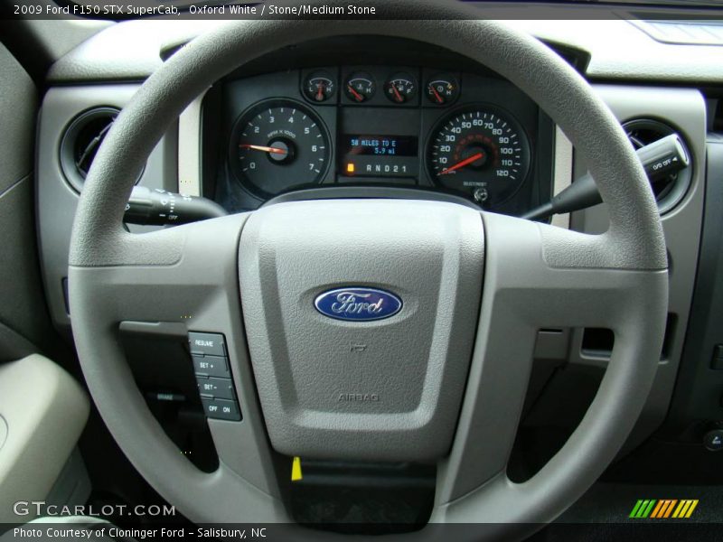 Oxford White / Stone/Medium Stone 2009 Ford F150 STX SuperCab
