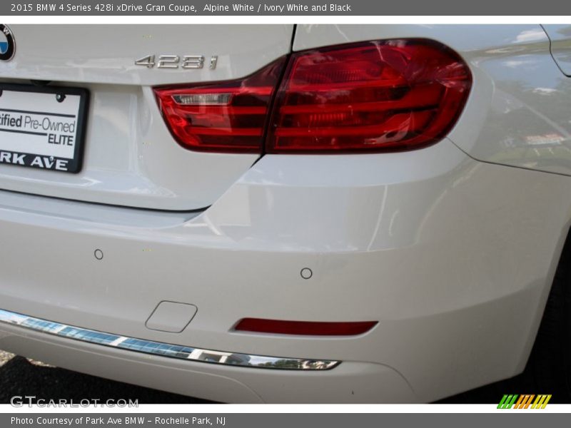 Alpine White / Ivory White and Black 2015 BMW 4 Series 428i xDrive Gran Coupe
