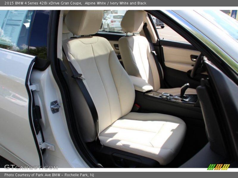 Alpine White / Ivory White and Black 2015 BMW 4 Series 428i xDrive Gran Coupe
