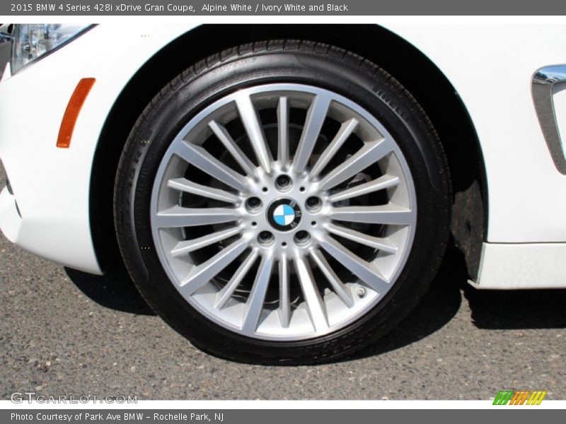 Alpine White / Ivory White and Black 2015 BMW 4 Series 428i xDrive Gran Coupe