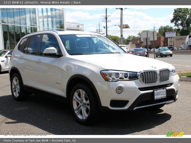 Mineral White Metallic / Black 2015 BMW X3 xDrive35i