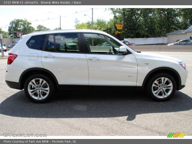 Mineral White Metallic / Black 2015 BMW X3 xDrive35i