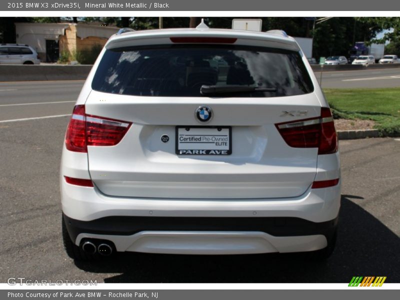 Mineral White Metallic / Black 2015 BMW X3 xDrive35i