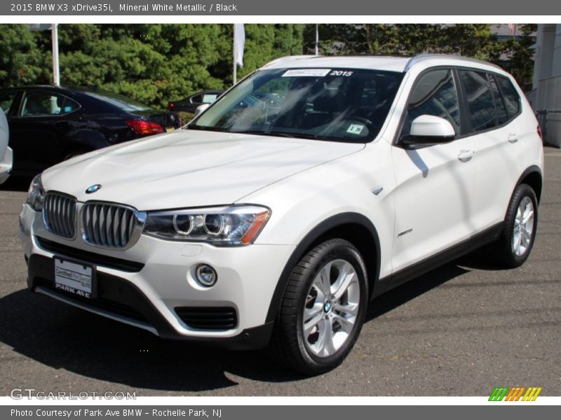 Mineral White Metallic / Black 2015 BMW X3 xDrive35i