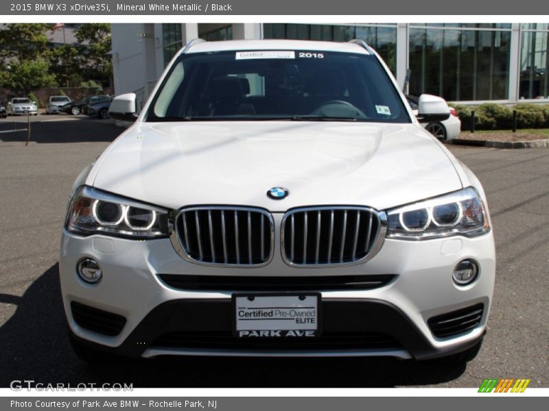 Mineral White Metallic / Black 2015 BMW X3 xDrive35i