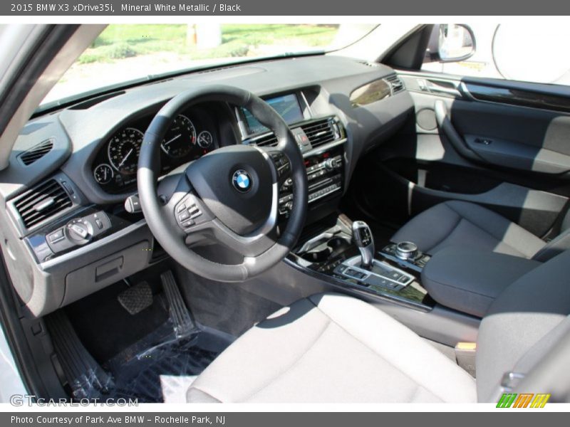 Mineral White Metallic / Black 2015 BMW X3 xDrive35i