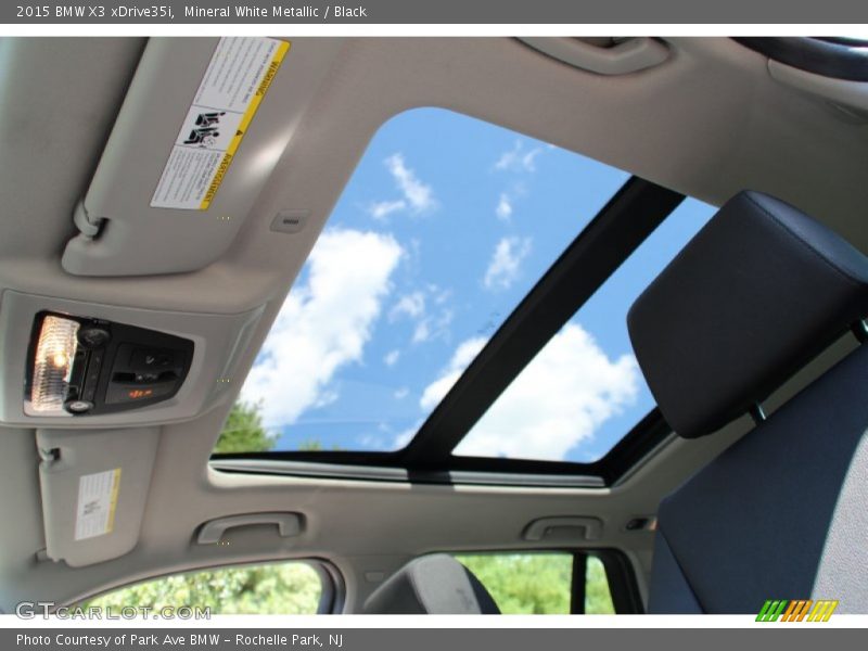 Mineral White Metallic / Black 2015 BMW X3 xDrive35i