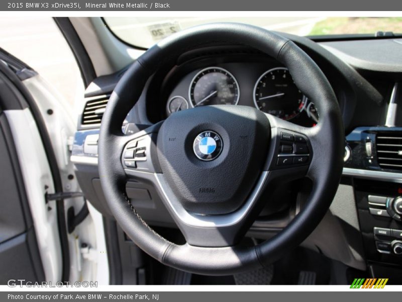 Mineral White Metallic / Black 2015 BMW X3 xDrive35i