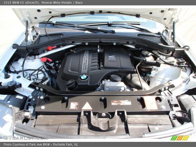 Mineral White Metallic / Black 2015 BMW X3 xDrive35i