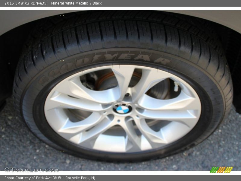 Mineral White Metallic / Black 2015 BMW X3 xDrive35i