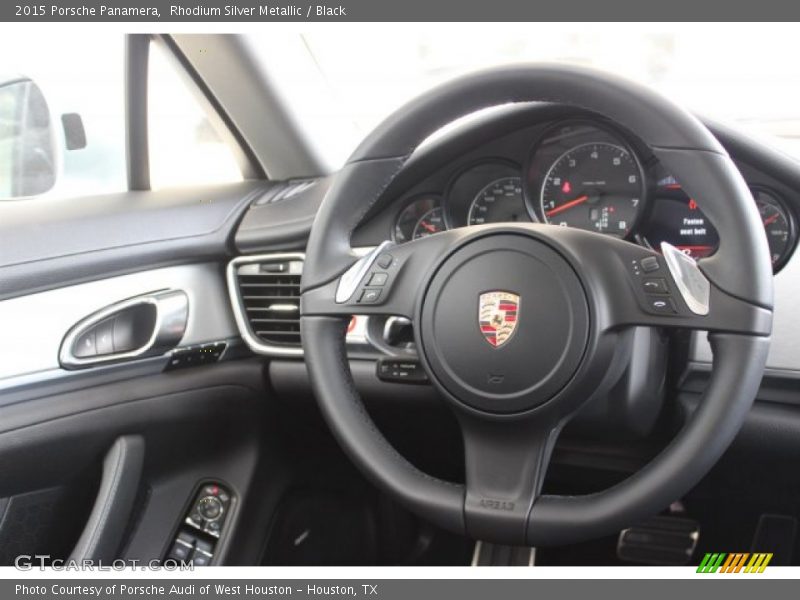 Rhodium Silver Metallic / Black 2015 Porsche Panamera