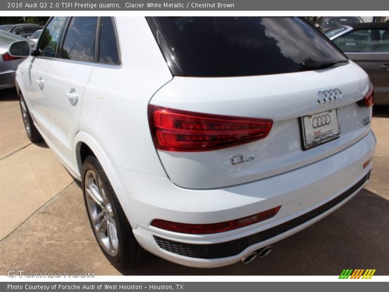 Glacier White Metallic / Chestnut Brown 2016 Audi Q3 2.0 TSFI Prestige quattro