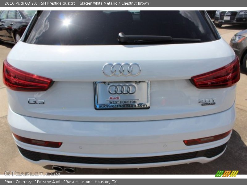 Glacier White Metallic / Chestnut Brown 2016 Audi Q3 2.0 TSFI Prestige quattro