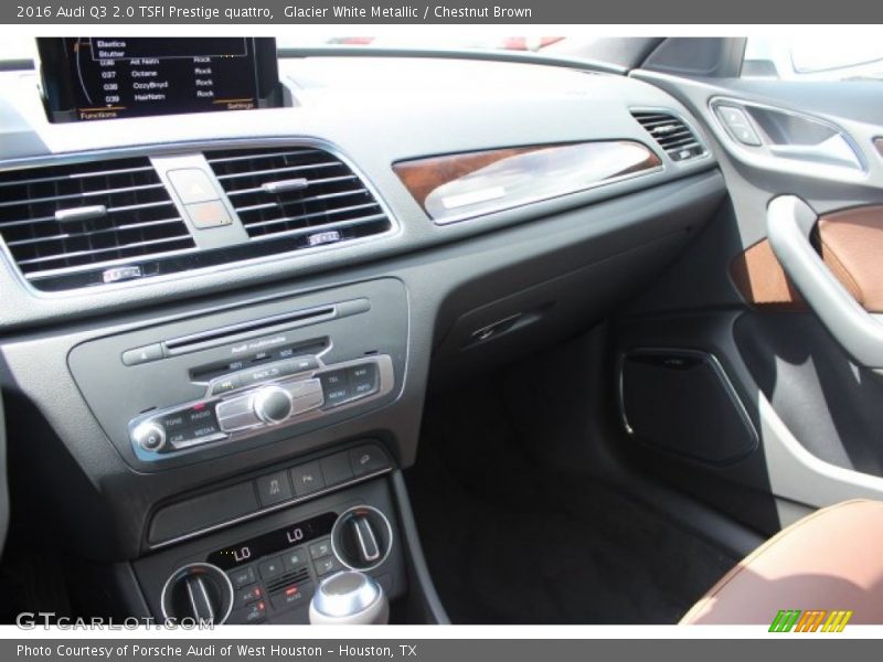Glacier White Metallic / Chestnut Brown 2016 Audi Q3 2.0 TSFI Prestige quattro